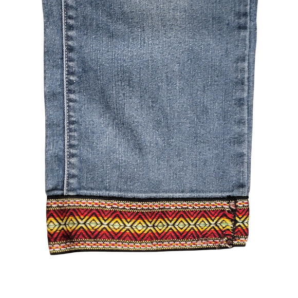 Y2K Vintage No Boundaries Beaded Boot Cut Sz 11 Medium Wash Style Jeans - Picture 13 of 13